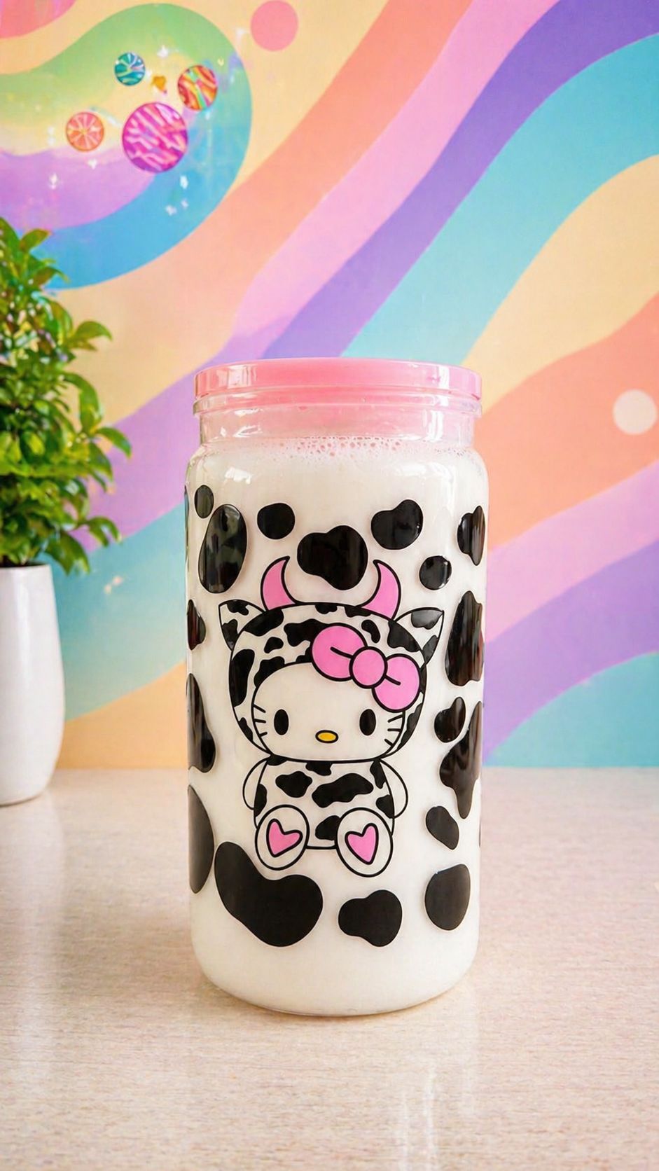 Hello Kitty 16oz (Milk effect)