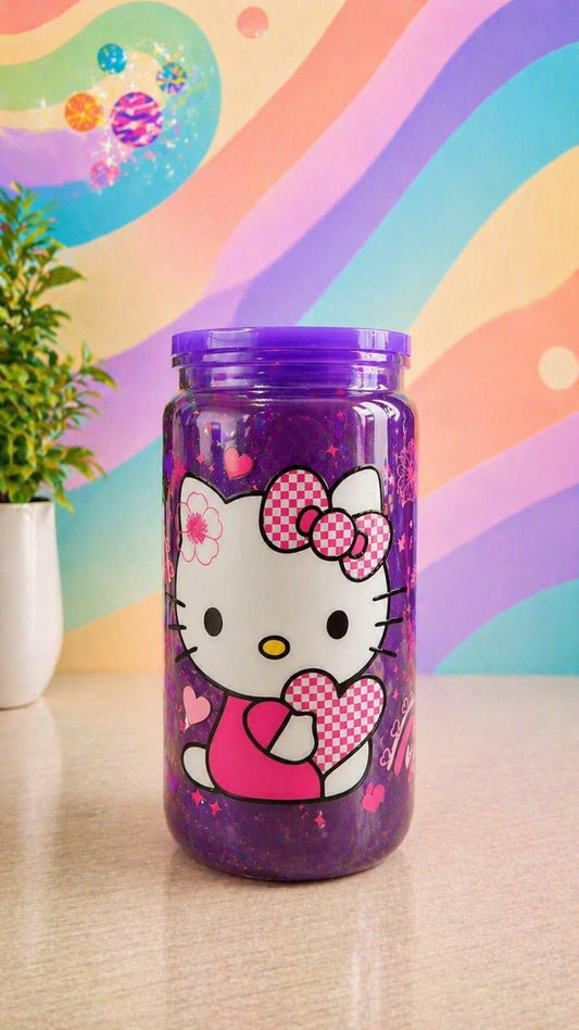 Hello Kitty 16oz (Efecto Cat eyes)
