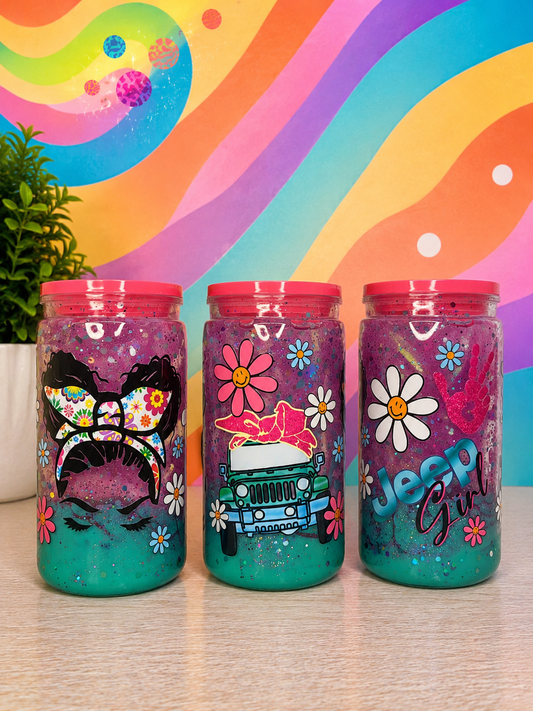 Jeep Girl 16oz (Efecto lava)